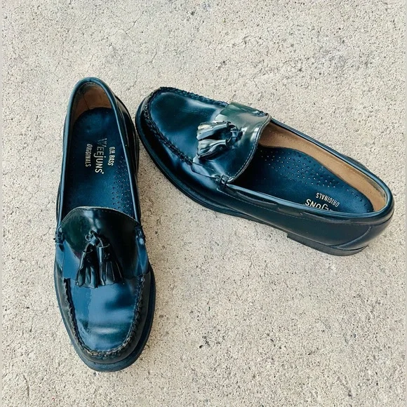 G.H.BASS Men's Layton Lug Weejuns® Tassel Loafers Size 8D - Picture 2 of 9